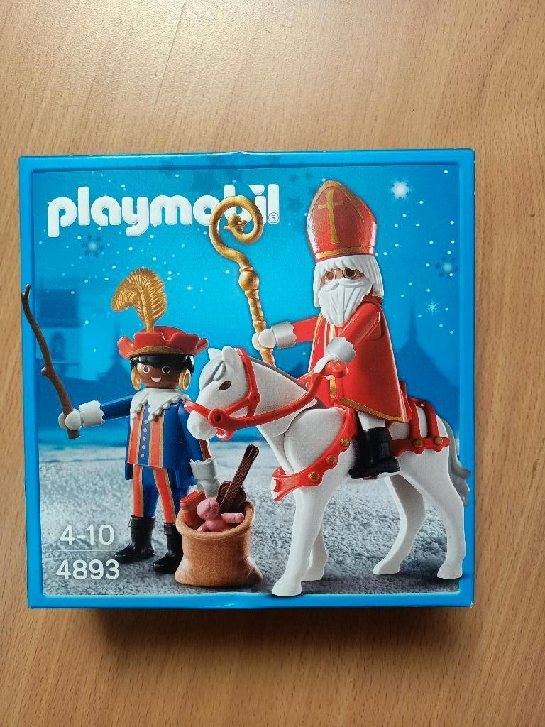 Playmobil 4893 Sinterklaas en zwarte piet (nieuw in doos), Ophalen, Nieuw, Complete set
