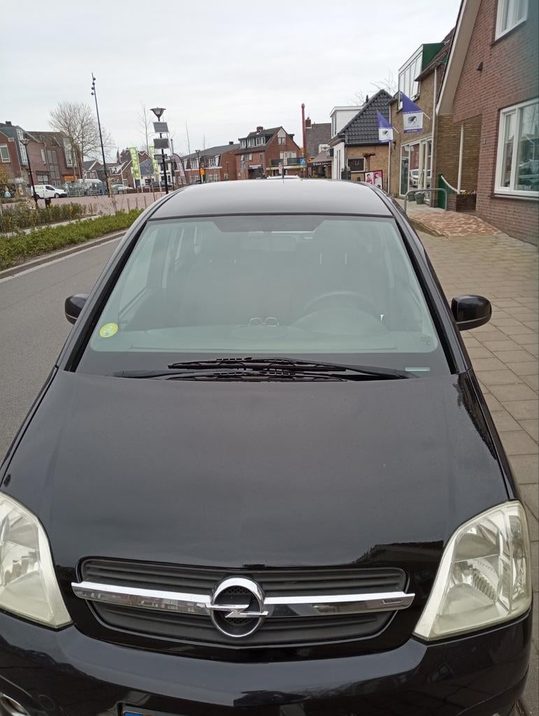 Opel Meriva 2007 Ings. APK 10-03-2027 Trekhaak+winterbanden, Auto's, Voorwielaandrijving, Stof, 4 cilinders, Zwart