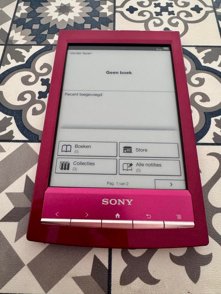 Sony e-reader PRS-T1 in nette staat, inclusief laadkabel, Computers en Software, E-readers, Ophalen, Gebruikt, 6 inch of minder