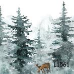 Servetten decoupage/bullet journal * herten in het bos L1561, Verzenden, Nieuw, Materiaal