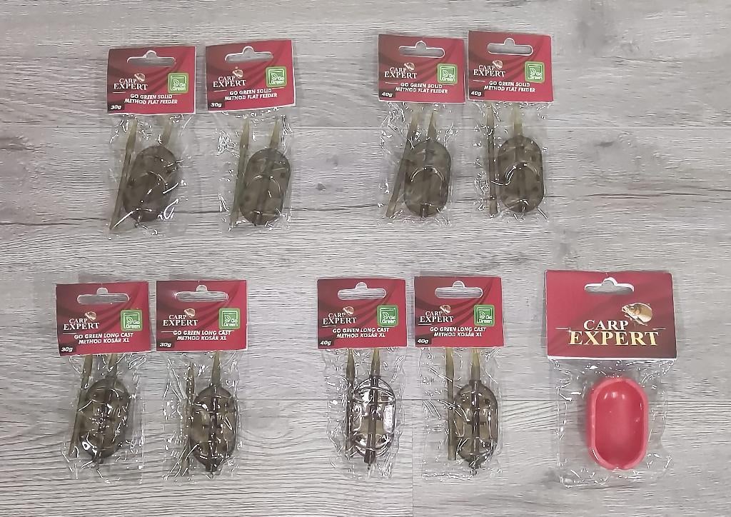 10x Carp Expert Go Green Method Feeder / Space Feeder, Ophalen of Verzenden, Nieuw, Werphengel