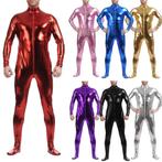 Heren metallic jumpsuit (sexy catsuit wetlook bodysuit pvc), Verzenden, Nieuw, Overige maten, Overige thema's