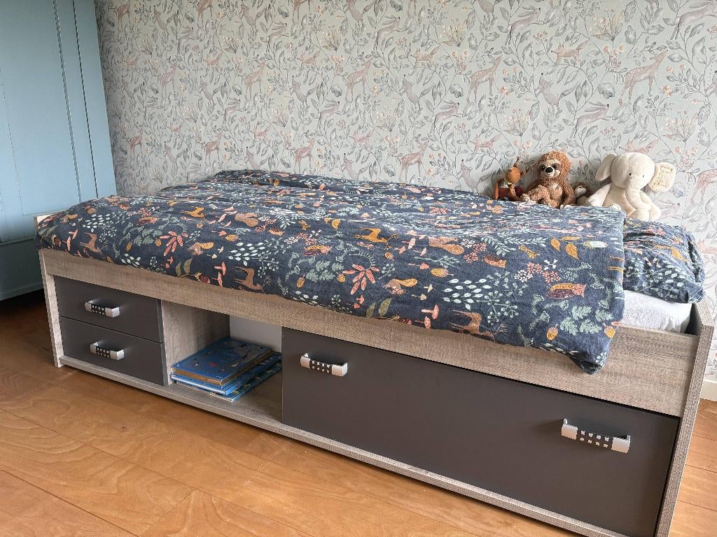 Beter Bed Kajuitbed Pep 90x200cm Kinderbed, Ophalen, 85 tot 100 cm, Zo goed als nieuw, Lattenbodem