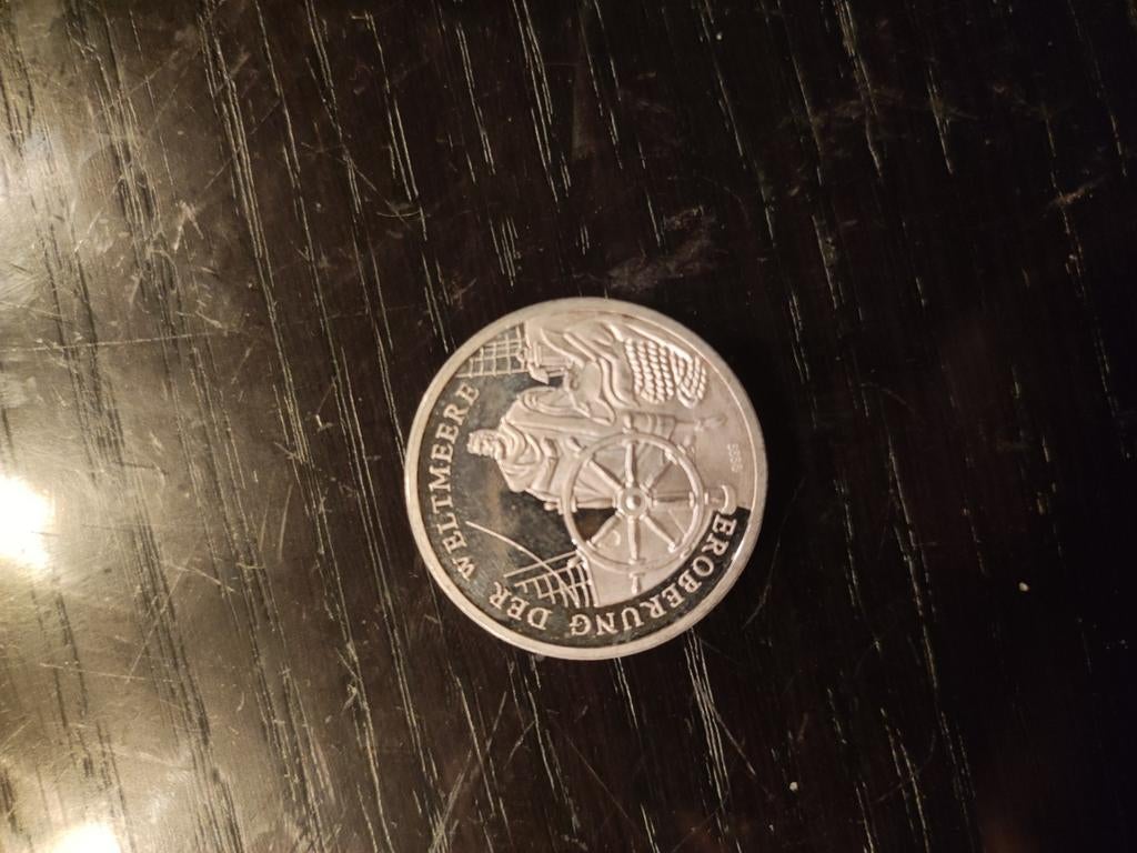 Zilveren munt Heinrich der Seefahrer 999 puur 8.5gr, Postzegels en Munten, Munten | Europa | Euromunten, Zilver, Overige landen