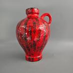 Vintage West-Duitse Fat Lava vaas. Carstens 228-34 rood, Ophalen of Verzenden