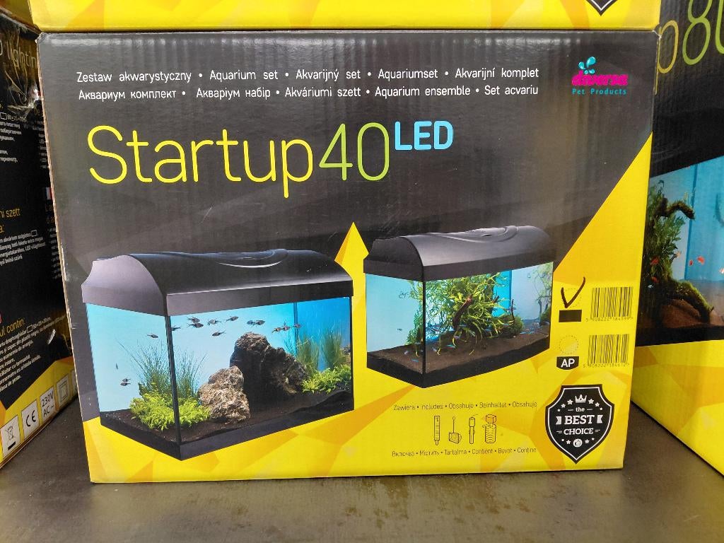 complete aquarium set startup led 40, Info@aquadeco.nl, Overige typen, Ophalen of Verzenden, Zo goed als nieuw