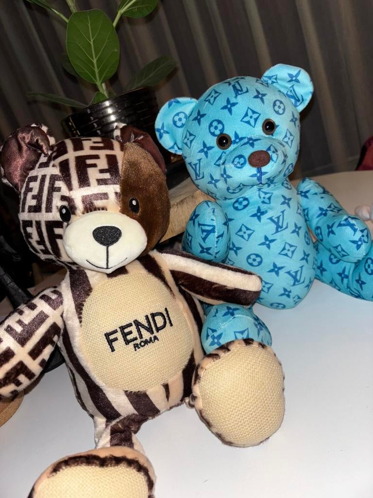 Knuffelberen Louis Vuitton & Fendi, Ophalen of Verzenden, Nieuw, Stoffen beer, Overige merken