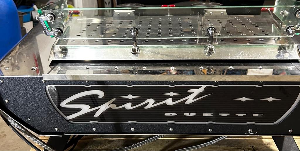 Kees van der Westen Spirit Duette - Professionele Espressoma, Stoompijpje, Gebruikt, Espresso apparaat, 10 kopjes of meer