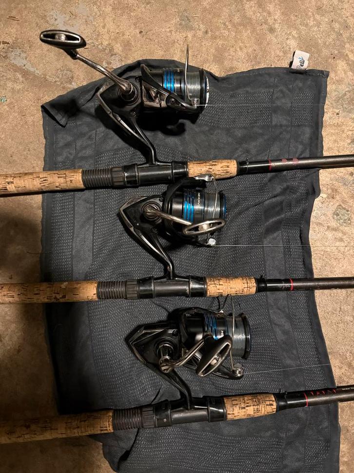 Set van 3 Shimano Nexave 4000 molens, Watersport en Boten, Hengelsport | Algemeen, Gebruikt, Molen, Ophalen of Verzenden