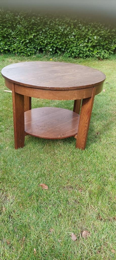 Ronde Art Deco tafel, Huis en Inrichting, Tafels | Salontafels, Ophalen, 50 tot 100 cm, Rond, 50 tot 100 cm