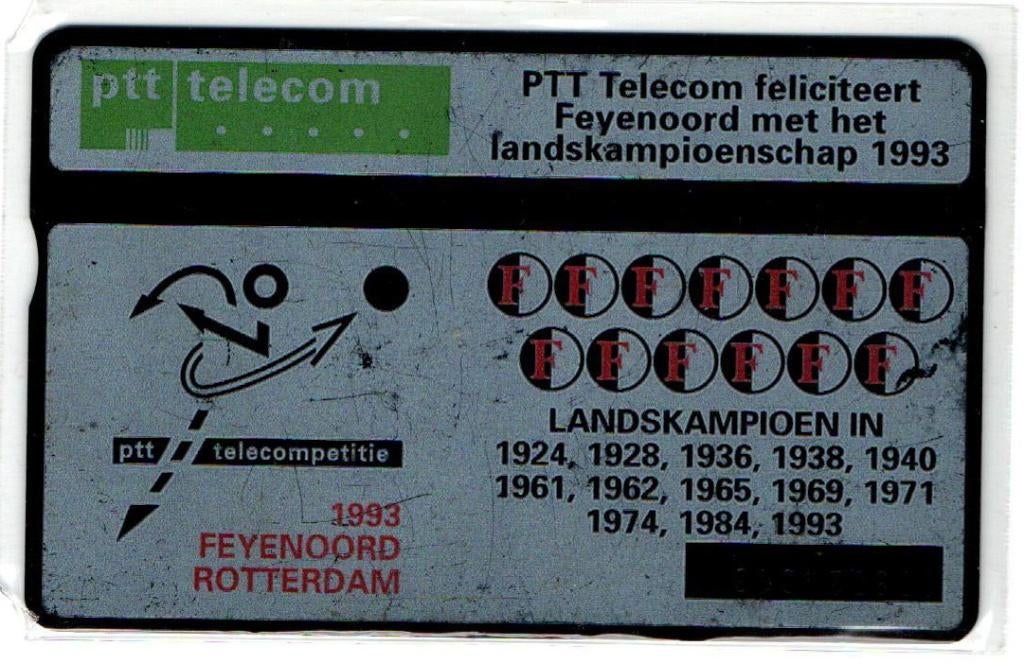 L&G Nederland Feyenoord gebruikt, Verzamelen, Telefoonkaarten, Ophalen of Verzenden