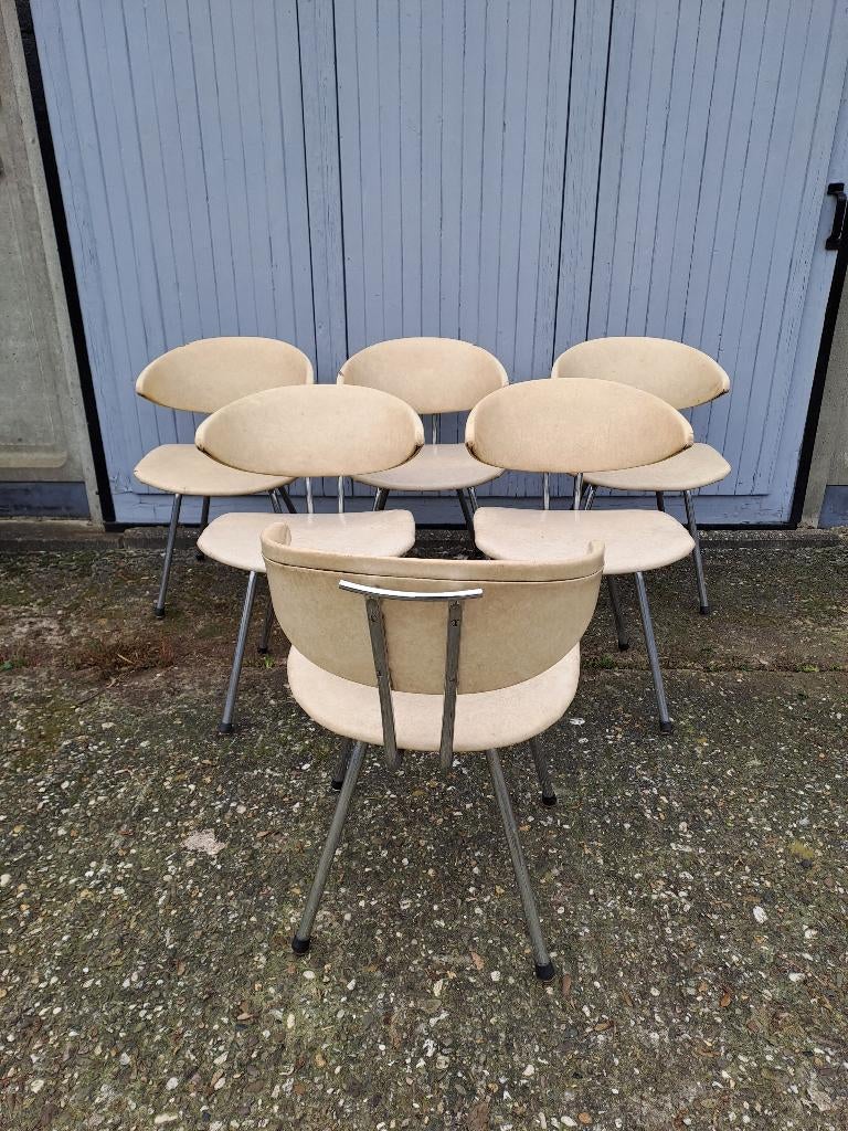 vintage design stoelen (6) , kuipjes, de Wit, Ophalen