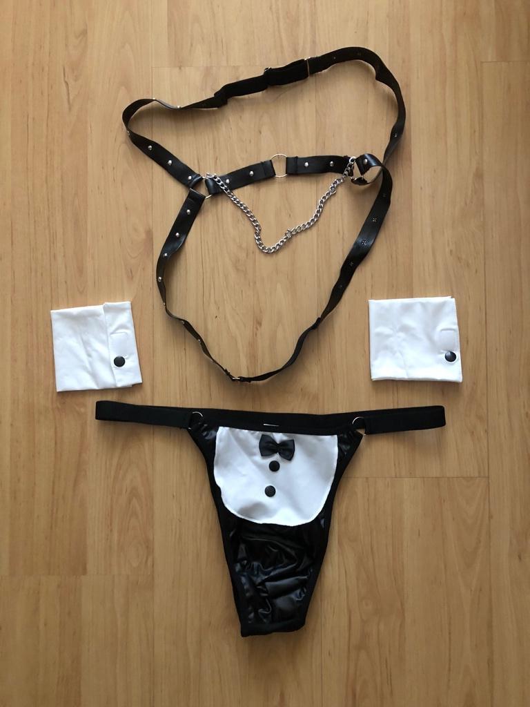 Gigolo setje, maat L, nieuw, gay / hetero, Verzenden, Zwart, Overige typen