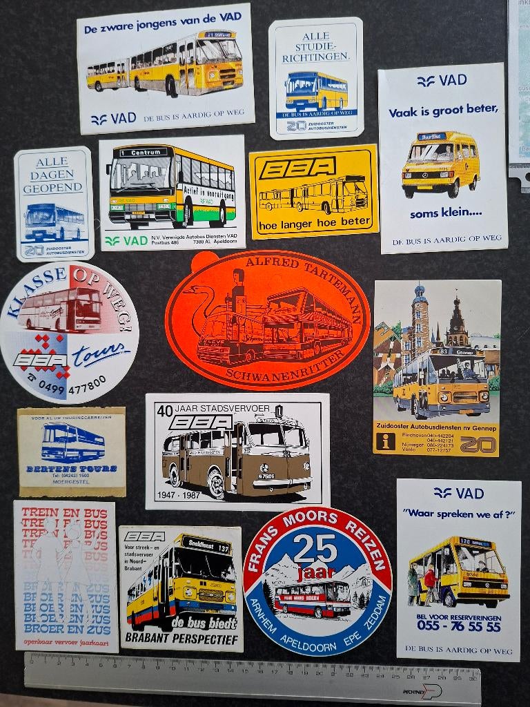 Stickers bussen, Ophalen, Zo goed als nieuw, Auto of Motor