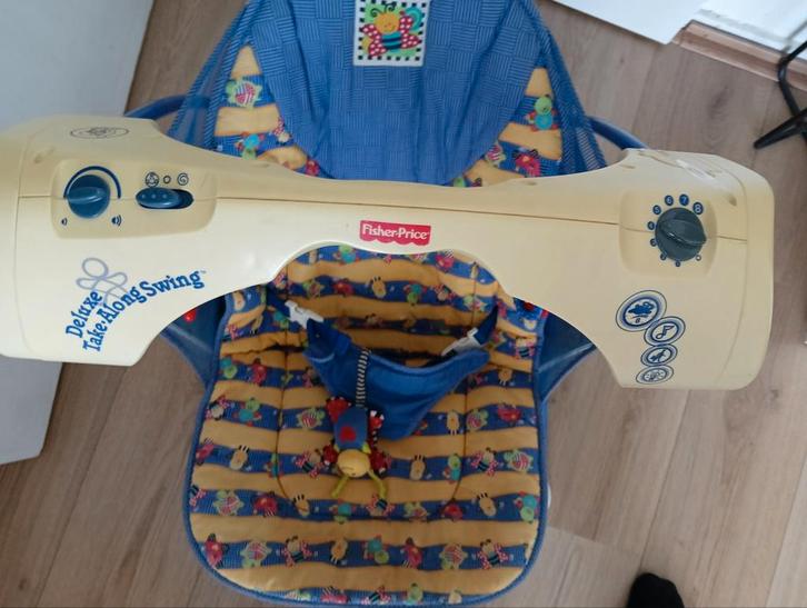 Baby Schommelstoel Voor in de spaarpot van de kids, Kinderen en Baby's, Speelgoed | Fisher-Price, Gebruikt, Overige typen, Met geluid