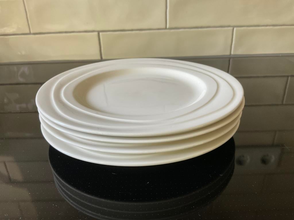 Jamie Oliver Wave serie ontbijtbordjes (4), Ophalen of Verzenden, Zo goed als nieuw, Overige stijlen, Bord(en)