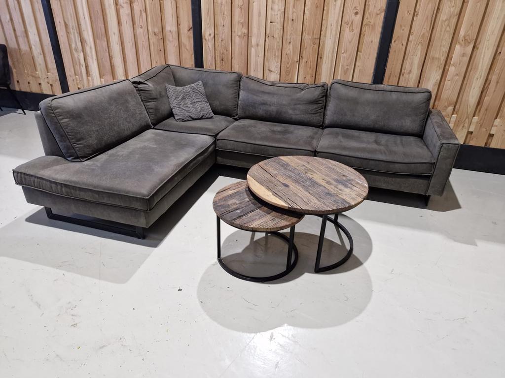 Schitterende hoekbank van microleder, professioneel gereinig, Huis en Inrichting, Banken | Bankstellen, 250 tot 300 cm, ., ., Hoekbank