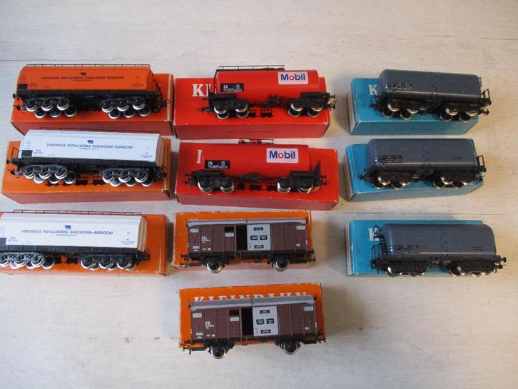 Kleinbahn Wagons 10x, Hobby en Vrije tijd, Modeltreinen | H0, Zo goed als nieuw, Wagon, Gelijkstroom, Overige merken, Ophalen