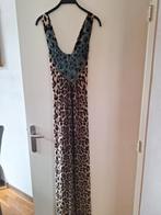 Mooie lange dames jurk  met glitter aan voorpand, Maat 38/40 (M), Zwart, Ophalen of Verzenden, Zo goed als nieuw