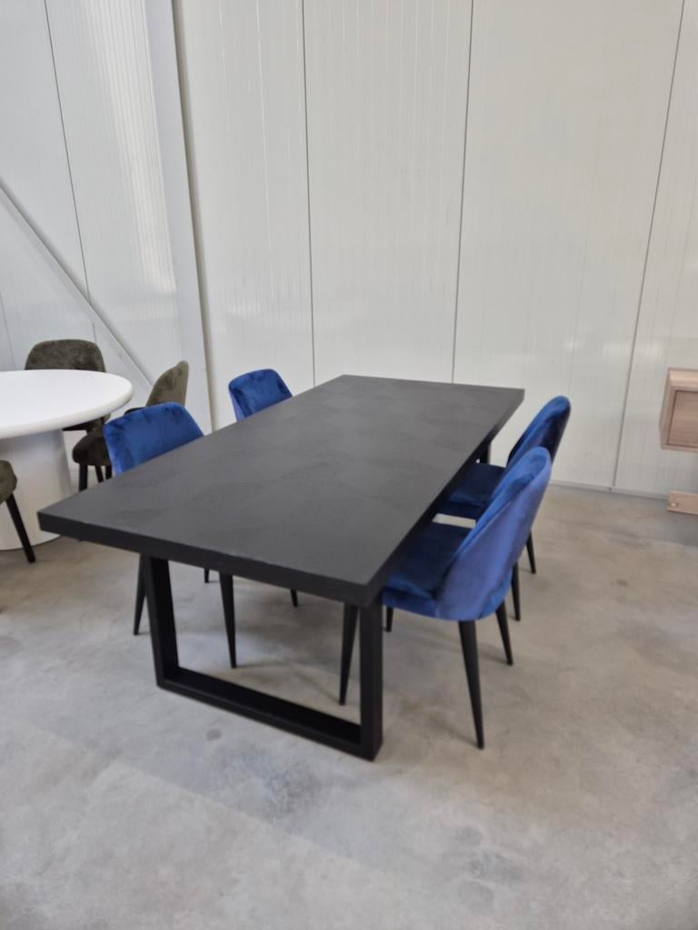 Eettafel blax met stoelen richmond interiors, Huis en Inrichting, Tafels | Eettafels, Zo goed als nieuw, 50 tot 100 cm, 200 cm of meer