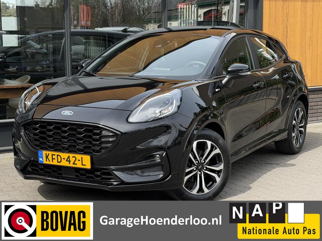 Ford Puma 1.0 EcoBoost Hybrid ST-Line Stoel/Stuurverwarming., Voorwielaandrijving, Euro 6, Met garantie (alle), Zwart
