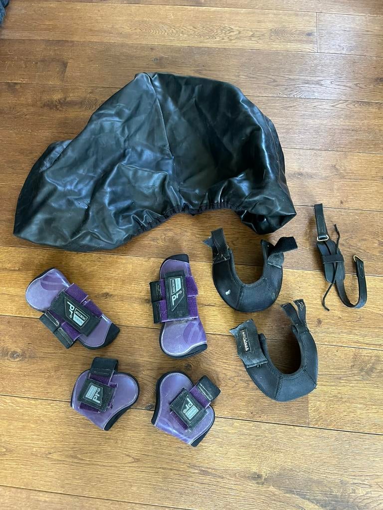 Gratis, zadelhoes, pees beschermers, springschoenen, bitloos, Dieren en Toebehoren, Ophalen, Gebruikt