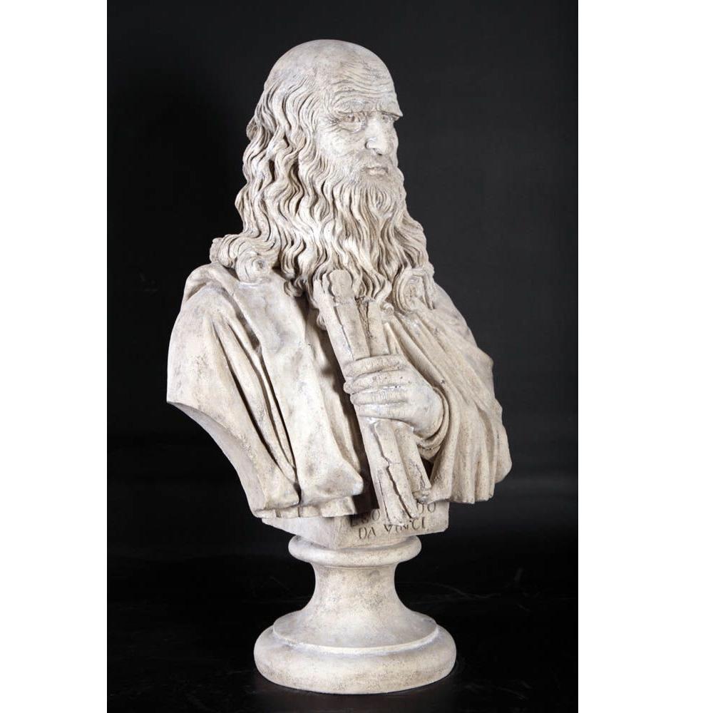 Leonardo Da Vinci beeld – Buste Hoogte 78 cm, Ophalen, HorecaBeelden, Overige typen, Nieuw