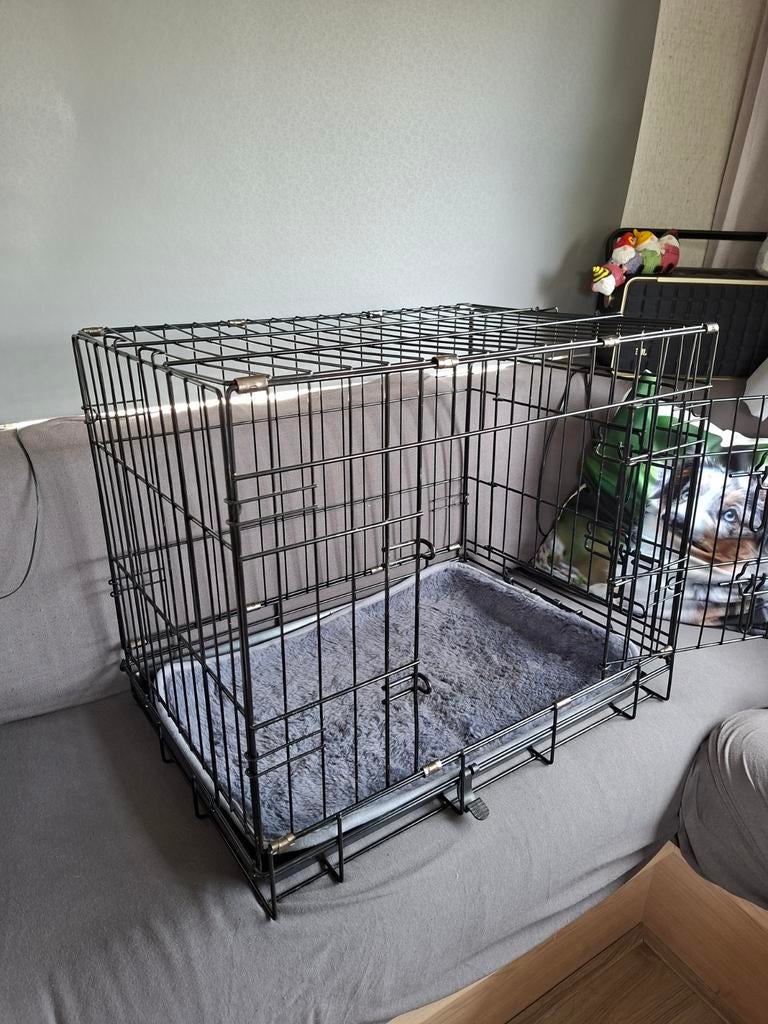 Hondenbench met toebehoren, Ophalen, Gebruikt