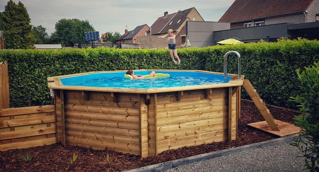 Abatec zwembad compleet, Tuin en Terras, Zwembaden, Opzetzwembad, 120 cm of meer, 400 cm of meer, 200 tot 300 cm, Rechthoekig