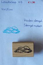 Landschap 017 Houten stempel, Ophalen of Verzenden, Gebruikt, Houten stempel