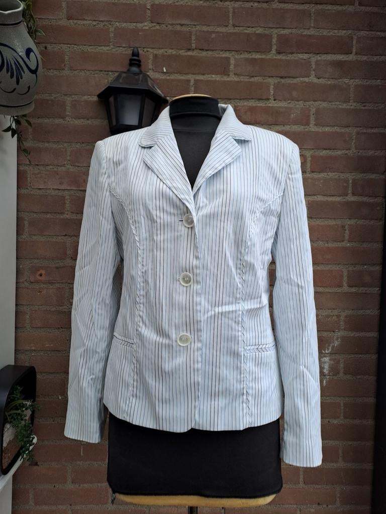 Adagio gestreept jasje maat 40/42, Kleding | Dames, Maat 38/40 (M), Adagio, Wit, Ophalen of Verzenden