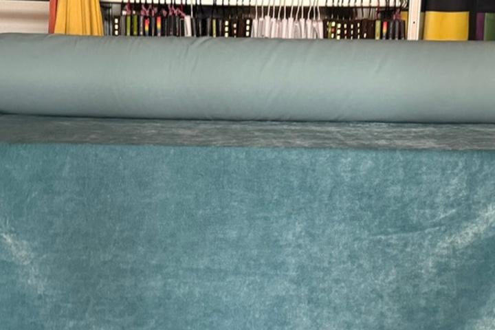 BEKLEDING-GORDIJNSTOF 12 METER NU VOOR, Ophalen, Overige materialen, Blauw, 120 cm of meer