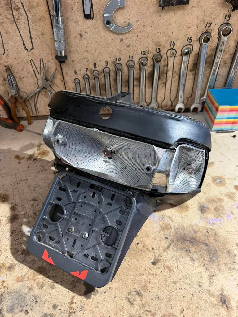 Zip type 1 2 3 kentekenhouder 50cc 125cc 180cc, Ophalen of Verzenden