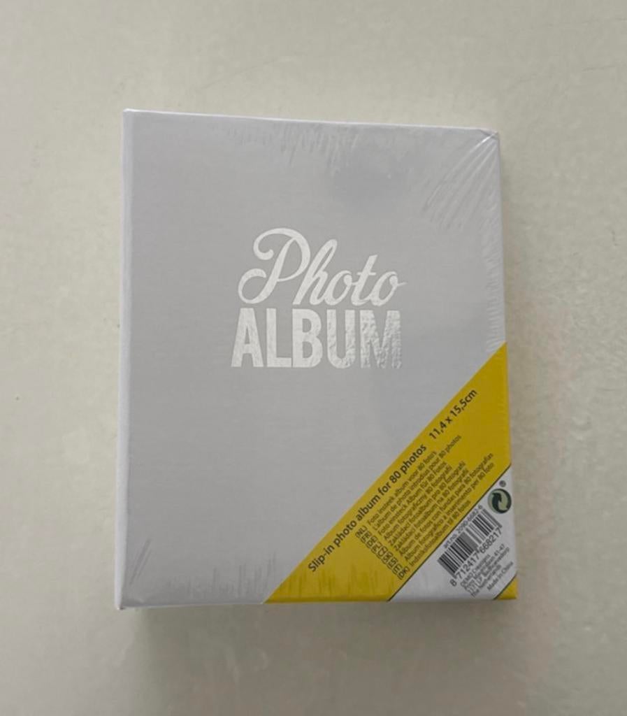 Nieuw: insteek fotoalbum voor 80foto's. Afmeting:11,4x15,5cm, Verzenden, Nieuw, Fotoalbum