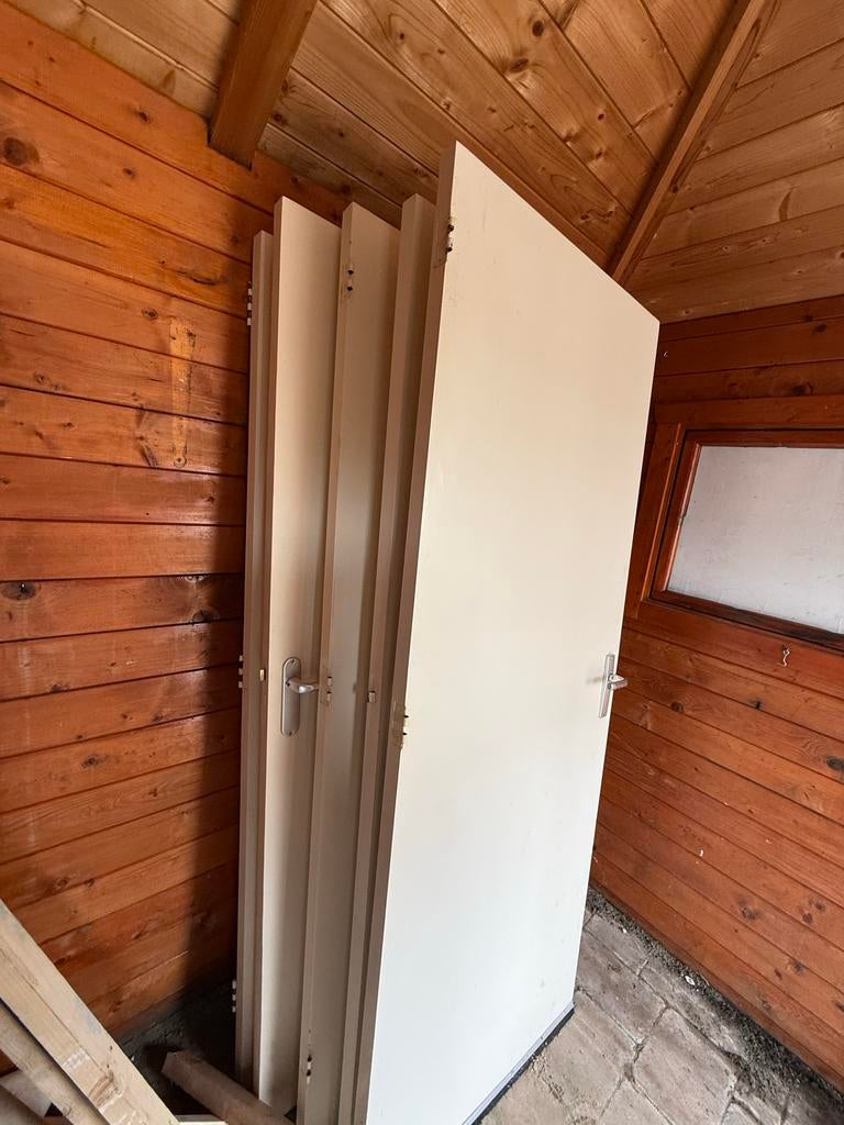 Binnen deuren te koop (stompe deuren), Doe-het-zelf en Verbouw, Deuren en Horren, Ophalen, Gebruikt, 80 tot 100 cm, Binnendeur