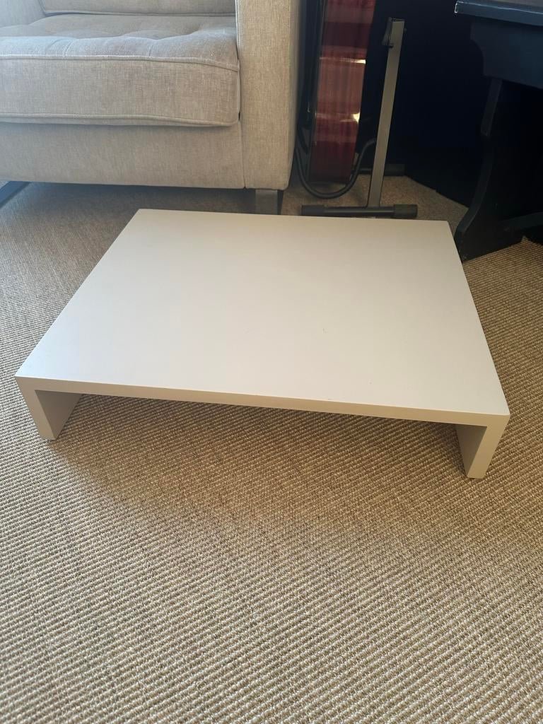 HKliving Houten Plateau M 62x53 Zandkleurig, Huis en Inrichting, Tafels | Salontafels, Ophalen, 50 tot 100 cm, Zo goed als nieuw