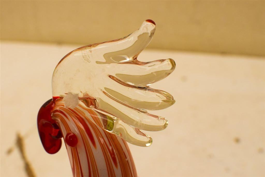 Murano Stijl glazen Kaketoe 51192, Verzamelen, Beelden en Beeldjes, Ophalen of Verzenden, Gebruikt, Dier