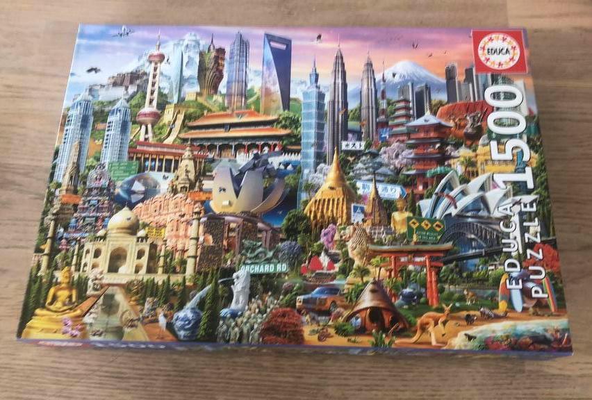 Educa puzzel 1500, Ophalen of Verzenden, 500 t/m 1500 stukjes, Zo goed als nieuw