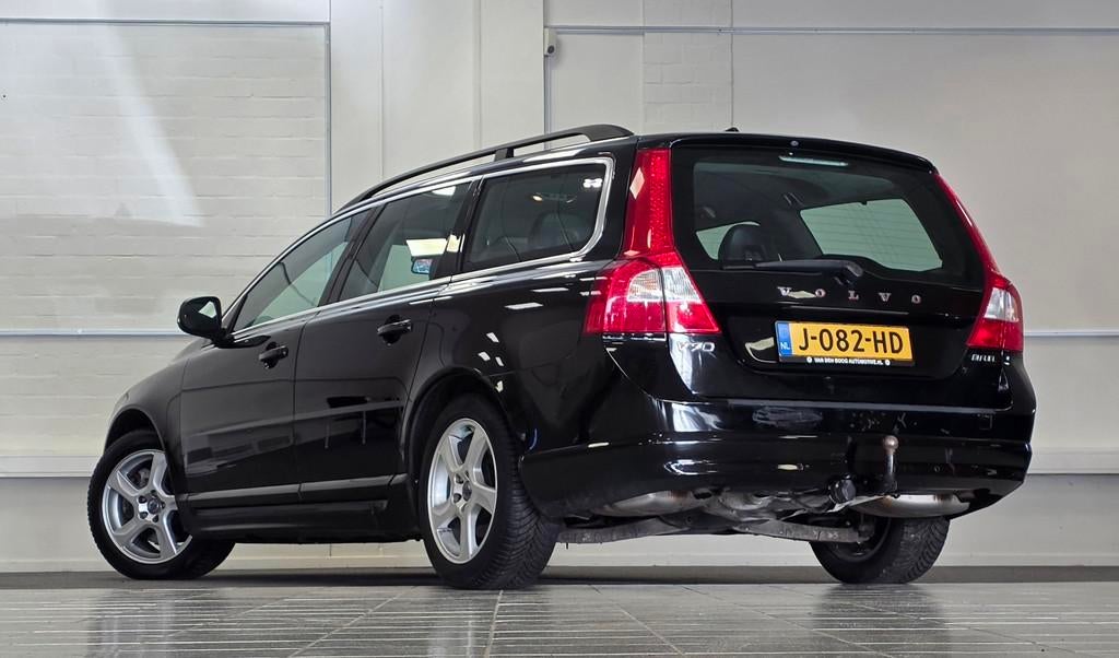 Volvo V70 2.0 T5 Automaat LPG G3 Trekhaak 100% dealer onderh, Auto's, Euro 5, Zwart, Leder en Stof, Zwart