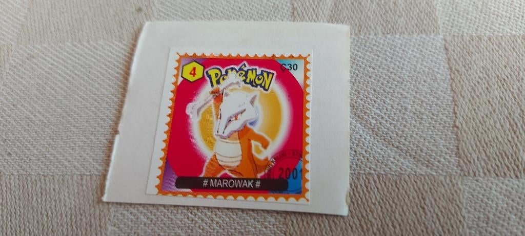 pokemon postzegel zeldzaam gelimiteerd Marowak fraai, Ophalen of Verzenden, Nieuw, Overige typen