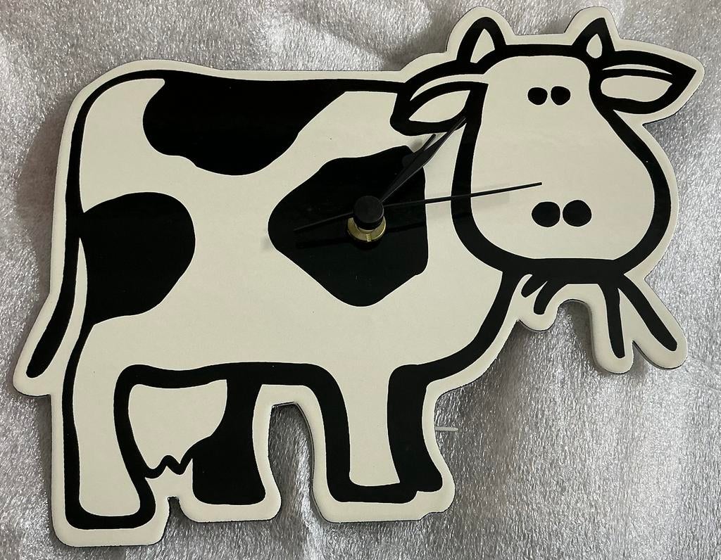 Emaille wandklokje KOE, Ophalen of Verzenden, Gebruikt, Wandklok