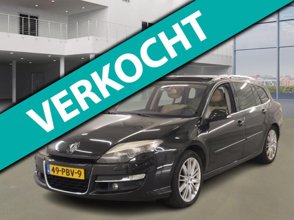 Renault Laguna Estate 2.0 T Initiale EXPORT, Auto's, Gebruikt, Navigatiesysteem, Zwart, 650 kg