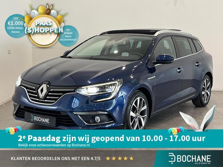 Renault Mégane Estate 1.2 TCe 130 EDC Bose | Trekhaak | Pan, Auto's, Renault, Bedrijf, Te koop, Mégane, ABS, Achteruitrijcamera