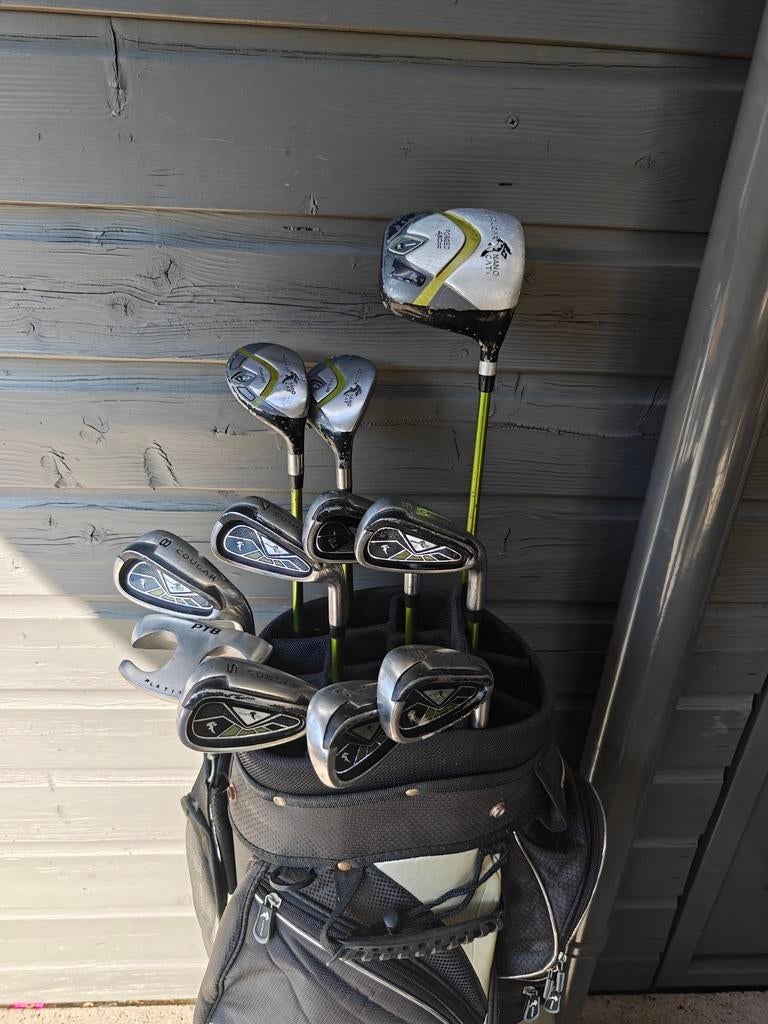 Complete MODERNE golfset Heren in cartbag, Sport en Fitness, Golf, Ophalen of Verzenden, Zo goed als nieuw, Set, Overige merken