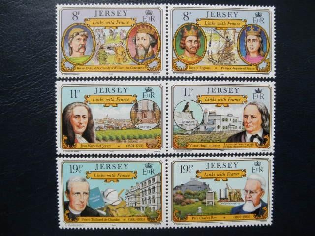 Postzegels Jersey 1982 samenwerking Frankrijk cw 3,00 pf (1), Ophalen of Verzenden, Postfris