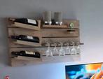 Massief houten wijnrek., Ophalen of Verzenden, Hout, Minder dan 50 cm