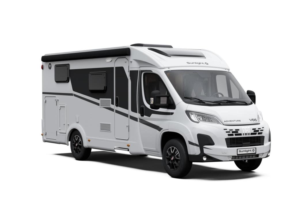 Sunlight V66 nieuw!, Caravans en Kamperen, Campers, Chemisch toilet, Sunlight, Ringverwarming, Tot en met 2