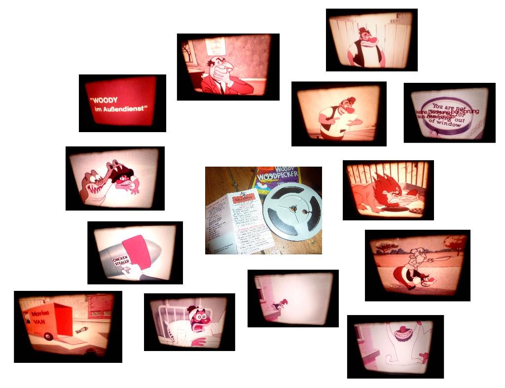 8mm film Woodpecker "Misguided Missile" - kleur - silent, Ophalen of Verzenden, 8mm film