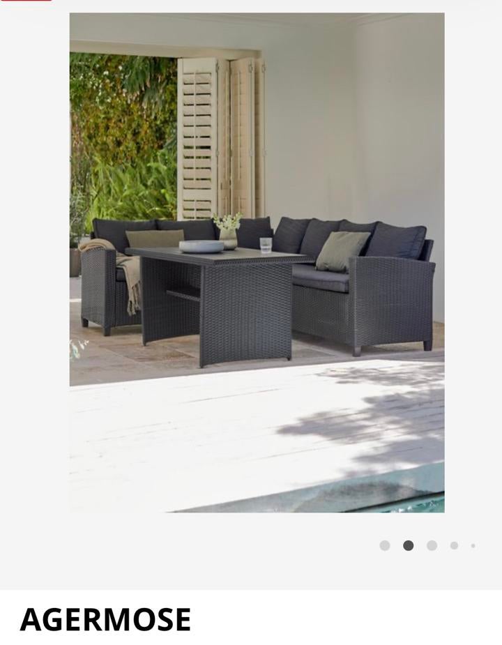 AGERMOSE Loungeset zwart jysk, Ophalen of Verzenden