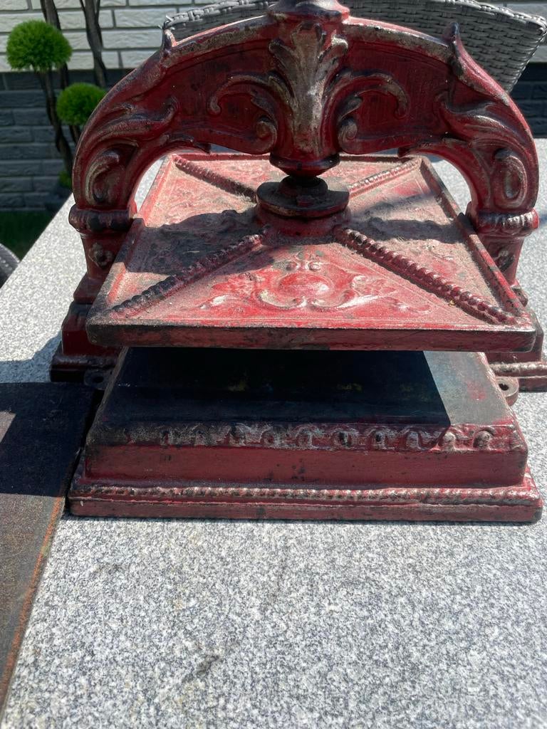 Antieke Boekenpers / Drukpers - Decoratief Gietijzer, Ophalen of Verzenden